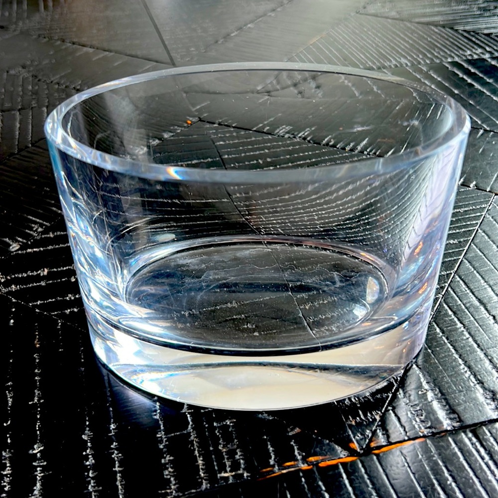 Crystal short flower vase